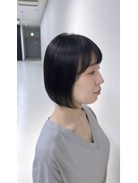 ロウ 町田(ROW)&nbsp;切りっぱなしボブ/アッシュグレー