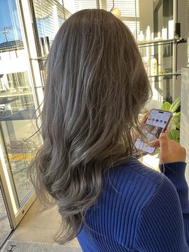 アース 綱島店(HAIR&MAKE EARTH) ブリーチ有りアッシュグレー