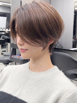 ハルキミナトジャパン 神戸(HARUKI MINATO japan) 《林耕平》髪質改善美人ショート×白髪ぼかしカーキベージュ