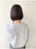 プツっとボブ×ラベンダーグレージュ