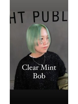 スウィープ 札幌大通(sweep) ライムグリーン　ミニボブ