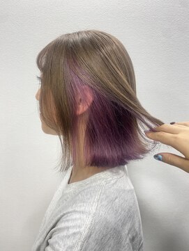 エクラヘア(ECLAT HAIR) 切りっぱなし×ラベンダーパープル