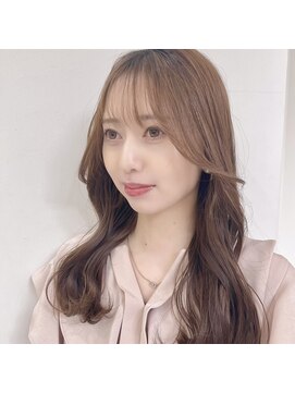 トニーアンドガイ 青山店(TONI & GUY) ミディアムストレートウェーブヘアニュアンスカラー