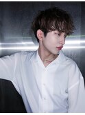 アッシュブラック/カルマパーマ/ベリーショート/ダークアッシュ
