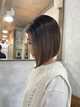 ヘア ラボ ニコ 藤沢店(hair Labo nico...) 前下がりボブ
