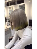 サロンドミルク 新百合ヶ丘店(salon de MiLK)&nbsp;ミルクティーベージュグレージュピンクカラーケアブリーチ