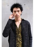 パンクスパイキーショート　アップバング