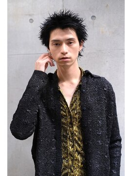 ブークル(boucle) パンクスパイキーショート　アップバング