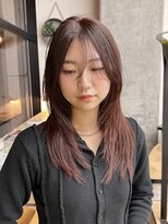 ミリ(mm)&nbsp;レイヤーカット オリーブベージュ カラー 韓国 髪質改善 仙台