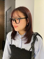 イト(ito)&nbsp;【 ito / 梅田 】ボルドーカラー×顔まわりレイヤー