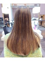 エノモト(ENOMOTO) 細めハイライトツヤ感ロングスタイル 大人キレイ30代40代50代