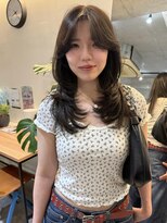 ナループロア ルームー(Nalu pu loa ROOMOO)&nbsp;レイヤーカット/海外風レイヤーカット/グレージュカラー