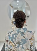 お祭りヘア　ヘアセット