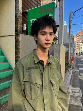 ヒュージ 表参道(huge) メンズパーマ/フェザーショート/スパイキーショート