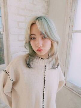 エーバイフー 江坂店(A BY WHO) A BY WHO江坂/ハイトーンレイヤー/デザインカラー/ブリーチ