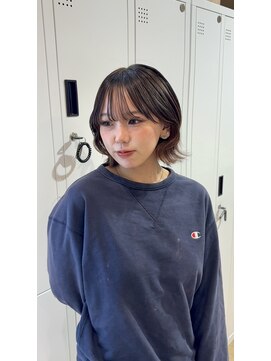 マティス 室見店(MATISSE) 洗練ショートボブ × 透けバング