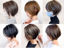 アース 溝の口店(HAIR&MAKE EARTH)の雰囲気（#白髪ぼかしハイライト×ショートスタイルが人気◎[白髪ぼかし]）