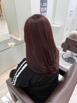 ヘア ポジション HAIR Position 本荘店 チェリーブラウン×レイヤーカット