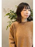 ◎外ハネボブ/オリーブブラウン