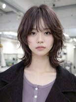 ノラ シブヤ(NORA)&nbsp;ハッシュカットミディアムレイヤーウルフボブ顔まわりレイヤー