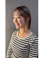 イツモノトコロ(kami to zakka)&nbsp;【イツモノトコロ】インナーカラーボブ