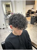 スペインカールパーマ/メンズ/刈り上げ/眉毛/ツイスト