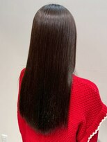 オレンジペコ(orange peco)&nbsp;縮毛矯正 髪質改善 ストレート ブラウンアッシュ 透明感カラー