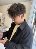 朝のセットマイナス5分縦落ちパーマ