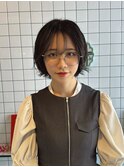 ショートヘア　ニュアンスパーマ　クールショート　イメチェン