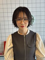 ヘアー アレス(hair ales)&nbsp;ショートヘア　ニュアンスパーマ　クールショート　イメチェン