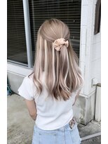 シエロビューティー(CIELO beauty) ハイライトカラーミルクティーベージュケアブリーチダブルカラー