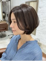 アブニール 柏東口店(AVENIR)&nbsp;ミルクティーブロンド/ダークブルー/デジタルパーマ/柏