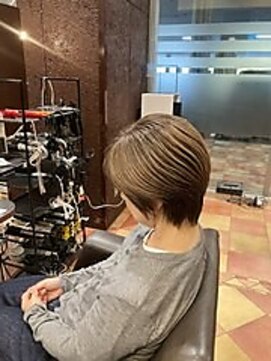 シャンプーボーイ 佐賀(SHAMPOO BOY) 明るめオーダー【白髪ぼかしカラーハイライト】
