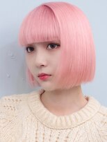プネル 渋谷(PUNEL)&nbsp;渋谷/ホワイトピンク/ミニボブ韓国ボブバングケアブリーチ