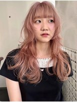 ナービス(NARVIS) ケアブリーチ/ペールピンク/レイヤーカット/顔まわりカット