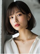 ロッソ 大橋店(Rosso) 透け前髪の暗髪丸みボブ【大橋】