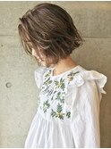 【LA PENSEE】切りっぱなしボブ×fog color