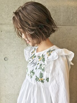 ラパンセヴェール(LA PENSEE VERT) 【LA PENSEE】切りっぱなしボブ×fog color