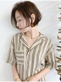 横顔美人☆大人ショートボブ