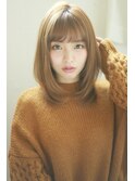 ミディアムレイヤー 小顔 ひし形 ユーレルム新宿