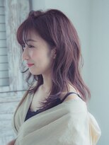 ラ ソール ヘア(La sol HAIR)&nbsp;暗髪色っぽセミディ