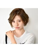 くせ毛風ショートボブ