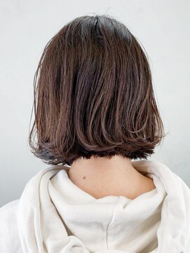 アルバム 銀座(ALBUM GINZA) 切りっぱなしボブ_スリークボブ厚めバングローライト_ba284853