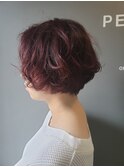  【新宿ペネロープ】前下がりショートボブ×ウェーブパーマ！
