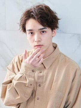 オーブ ヘアー マリア 西町店(AUBE HAIR maria) 【AUBE HAIR】ソフトツーブロック×センターパート