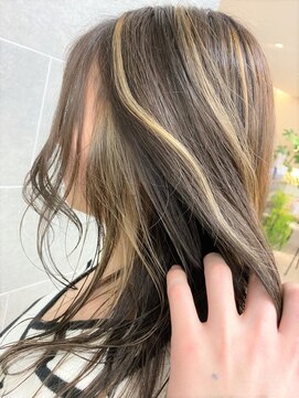 サンクレポ コントラストハイライト/ベージュ/グレージュ 佐藤拓哉