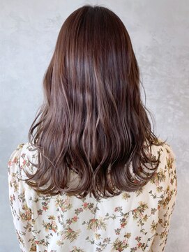 アイティーバイアルバム 八王子店(IT by ALBUM) ブラウンロング_くびれミディイヤリングカラー_ba320992