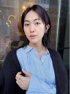 イトシテ 切りっぱなしボブ×ラベンダーパープル【本多身和子】