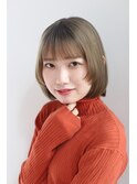 ラベンダーブラウン×お洒落ボブ