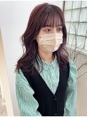 柔らかいラベンダーカラー_顔周り似合わせカット